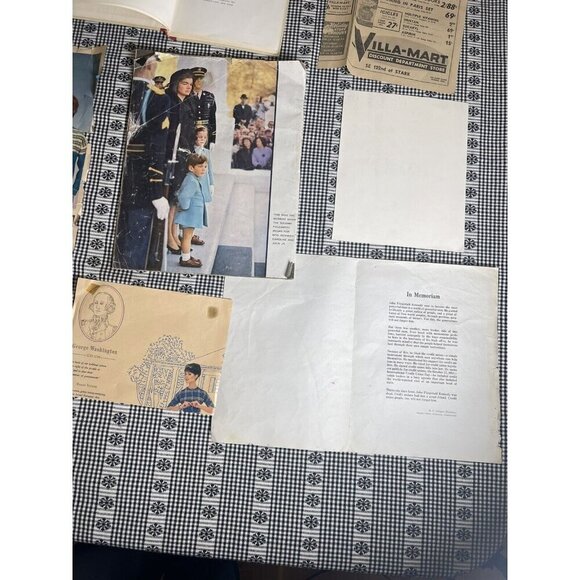 JFK Ephemera Lot -  Newspapers, Life Magazine, Memorial, Jackie O. Book Oswald - Picture 2 of 16